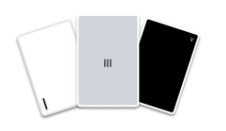 The Middle Advanced Mode cards: white, Lightning, black
